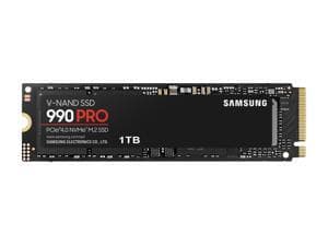 SAMSUNG 990 PRO SSD 1TB PCIe 4.0 M.2 2280 Internal Solid State Hard Drive, Seq. Read Speeds Up to 7,450 MB/s for High End Computing, Gaming, and Heavy Duty Workstations, MZ-V9P1T0B/AM