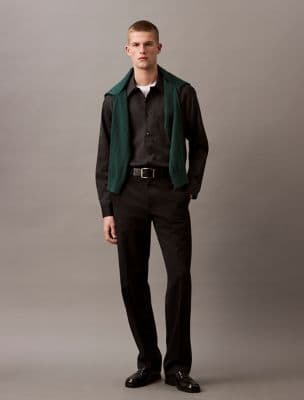 Houndstooth Flannel Classic Button-Down Shirt