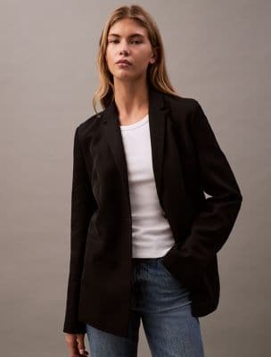 Tailored Rayon Blazer