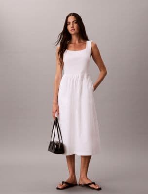 Gathered Midi Dress