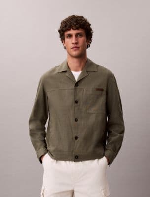 Linen Cotton Shirt Jacket