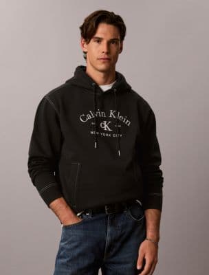 Stitch Arch Logo Graphic Hoodie