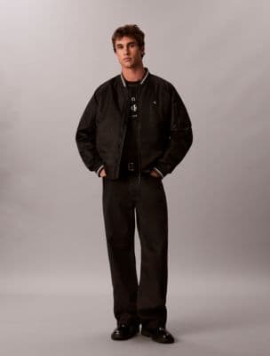 Nylon Tipped Bomber Jacket