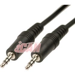iCAN 3.5mm 立体声音频线, 带屏蔽, 公对公, 50FT