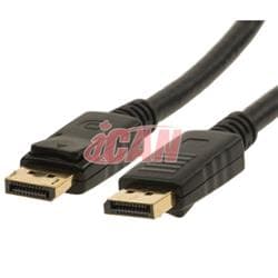 iCAN Premium Câble DisplayPort 1080P pour moniteur WUXVGA/Téléviseur HD, 25ft