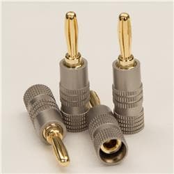 iCAN 高品质高级扬声器香蕉插头，4pcs
