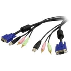 STARTECH (USBVGA4N1A6) 4合1 USB VGA KVM 切换线 - 6ft.