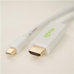 iCAN Mini DisplayPort 公 1.2 转 HDMI 公 UHD 电镀金线, 15ft