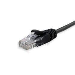 iCAN 超薄高级 CAT6 以太网跳线, 高速 1000Mbps 550MHz, 28AWG, 25FT, 黑色