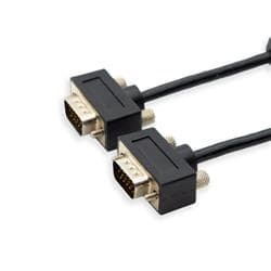 iCAN PC 外接视频线, Super VGA 超薄, 双重屏蔽, 同轴 HD15, M/M, 15FT