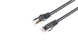 iCAN CAT8 Ethernet Patch Cable, 高速 40Gbps 2000MHz, 双重屏蔽 S/FTP 26AWG, 15FT, 黑色(Open Box)