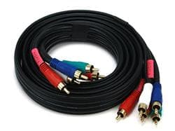 Monoprice Câble coaxial vidéo/audio composante 5-RCA 22AWG 6ft (RG-59/U) - Noir