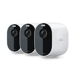 Arlo Essential (VMC2330-100CNS) Spotlight Camera | 3 Pack | Wire-Free, 1080p Video | Color Night Vision, 2-Way Audio, 6-Mont...