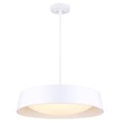Canarm Adira 1-Light White Contemporary Integrated LED Pendant Light