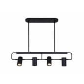 Canarm Leal 4 Lights 31-in Dimmable Matte Black Tack Light