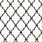 York Wallcoverings Prepasted Wallpaper Lattice Pattern 56 sq.ft. White