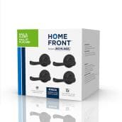 Schlage Ashburn Passage Door Lever for Hall or Closet in Matte Black - Pack of 4