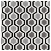 Wallpaper - Geometrical Pattern - 20.5" x 33' -Black/White