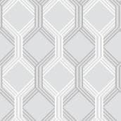 A-Street Prints Linkage Grey Trellis Wallpaper Unpasted 56.4 sq ft