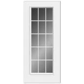 Reliabilt 15-Lite Grills Between Glass Low-E Steel Entry Door 34-in x 80-in