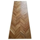 Leadvision 25.5-in W x 72-in L Natural Finish Laminated Acacia Chevron Kitchen Countertop