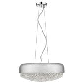 Waverly I 5-Light Pendant by OVE Decors - Crystal and Brushed Silver