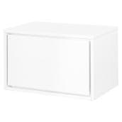 Cabinet with Wheels - Carlington - 1 Drawer - 23 5/8" - Gloss White
