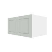 Landon & Co. ELITE Wall Cabinet with 2 Doors Shaker Style 36-in W x 18-in H x 24-in D - Grey