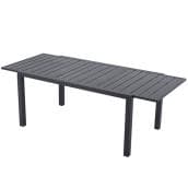 Landon & Co. Dining Table Extendable in Steel - Grey