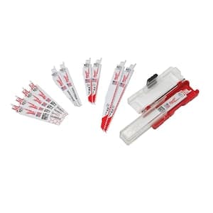SAWZALL Ensemble de lames pour scie alternative bimétalliques pour la coupe du bois et du métal (12 pièces)