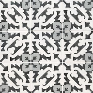 Brina Encaustic Tuile de plancher et de mur en porcelaine émaillée de 8 pouces x 8 pouces (5,16 pi² / boîte)