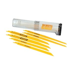 6 Piece Bi-Metal Reciprocating Saw Blade Set With Telescoping Case (DW4896)