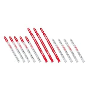 T-Shank Jig Saw Blade Set for Wood and Metal (12 Pieces)