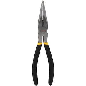 8-inch Long Nose Pliers with Extra Reach and Fine Tip Design