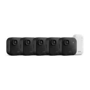 Outdoor 2K+ Wireless smart security camera, 2K video resolution, enhanced audio, two-year battery. Sync Module Core included — 5 camera system (Black)