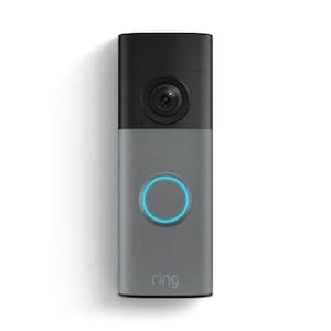 Battery Doorbell (newest model), Retinal 2K with wide-angle video, up to 6x Enhanced Zoom, Two-Way Talk, and Built-In Battery, Speckled Gray