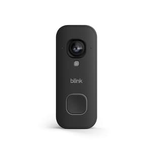 Wired Doorbell 2K+ (Black) - Head-to-Toe 2K video doorbell, continuous hardwired power