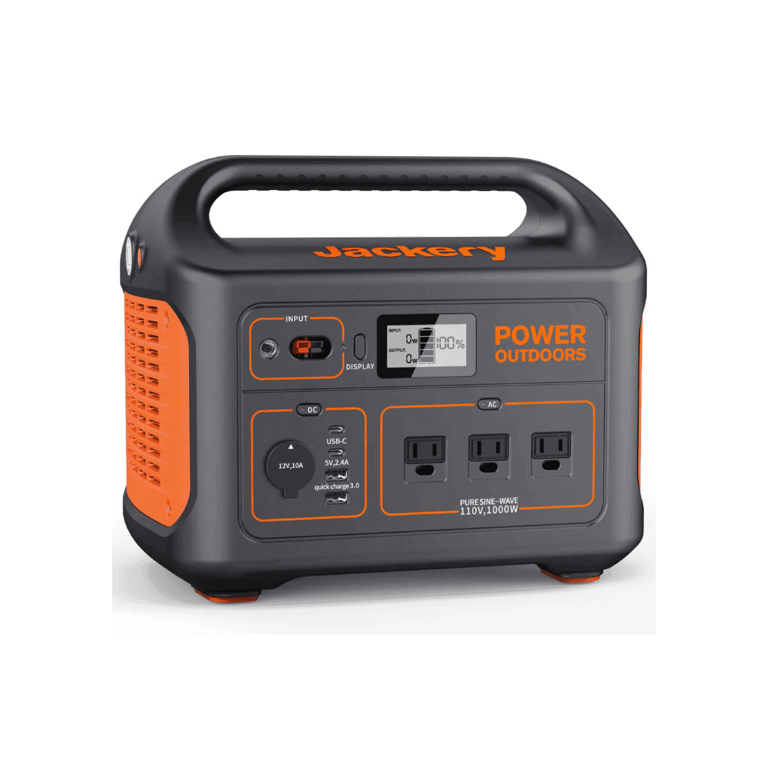 Jackery Explorer 880 Portable Power Station, 880Wh Capacity with 3x1000W AC Outlets, Solar Generator for Home Backup, Emergency, Outdoor Camping