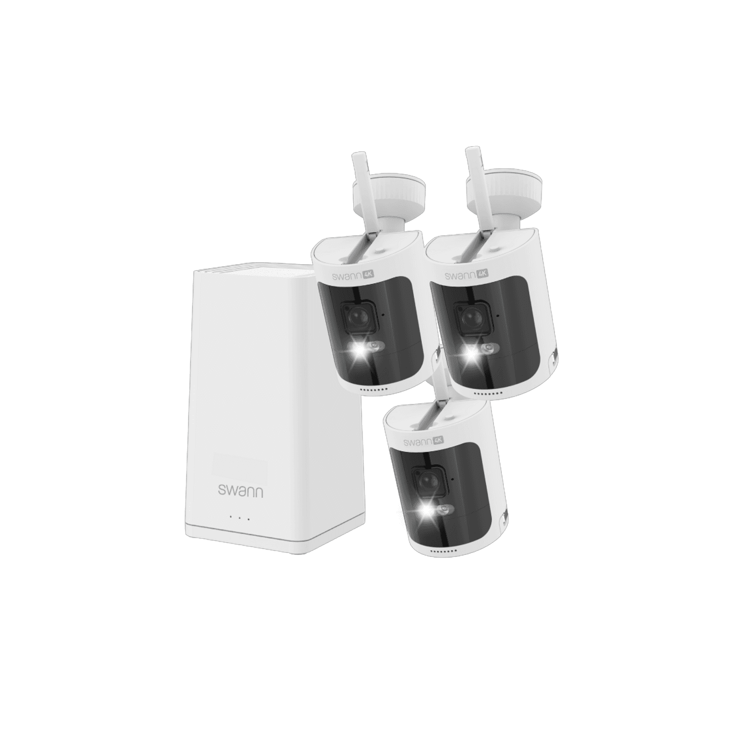 Swann AllSecure Wire-Free Outdoor 4K+ Security System with 3 Cameras and NVR