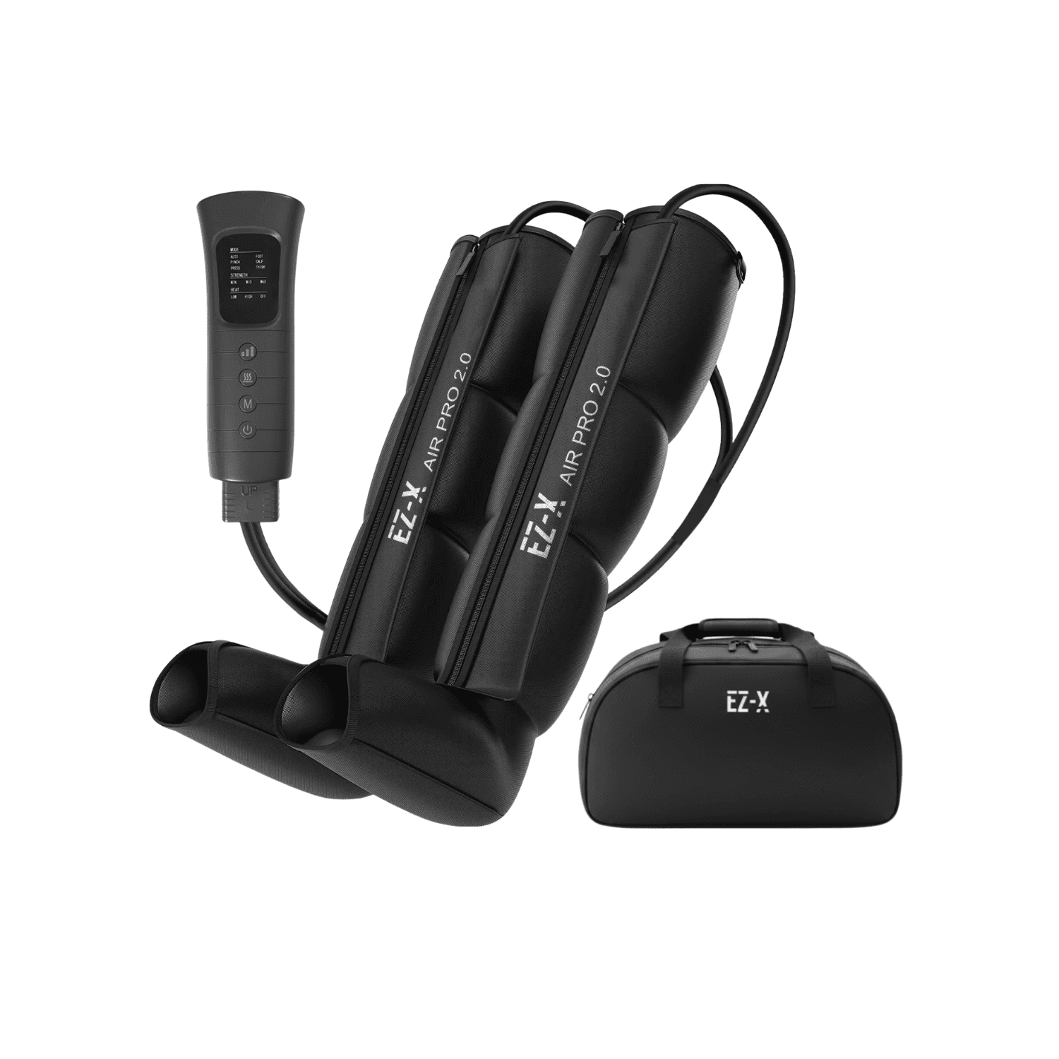 EZ-X Air Pro 2.0- Premium Full Leg Air Compression Boots for Recovery, Circulation, Pain Relief & Relaxation- Calf, Thigh & Foot Massager- Small-Medium 25"-31"[with Carrying Bag]
