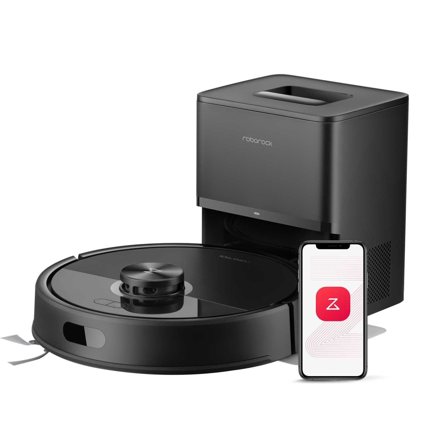 Roborock Q7 M5+ Robot Vacuum & Mop for Pet Hair & Carpet with Self-Empty Dock, 10000Pa Suction, Dual Anti-Tangle, LiDAR, App Control