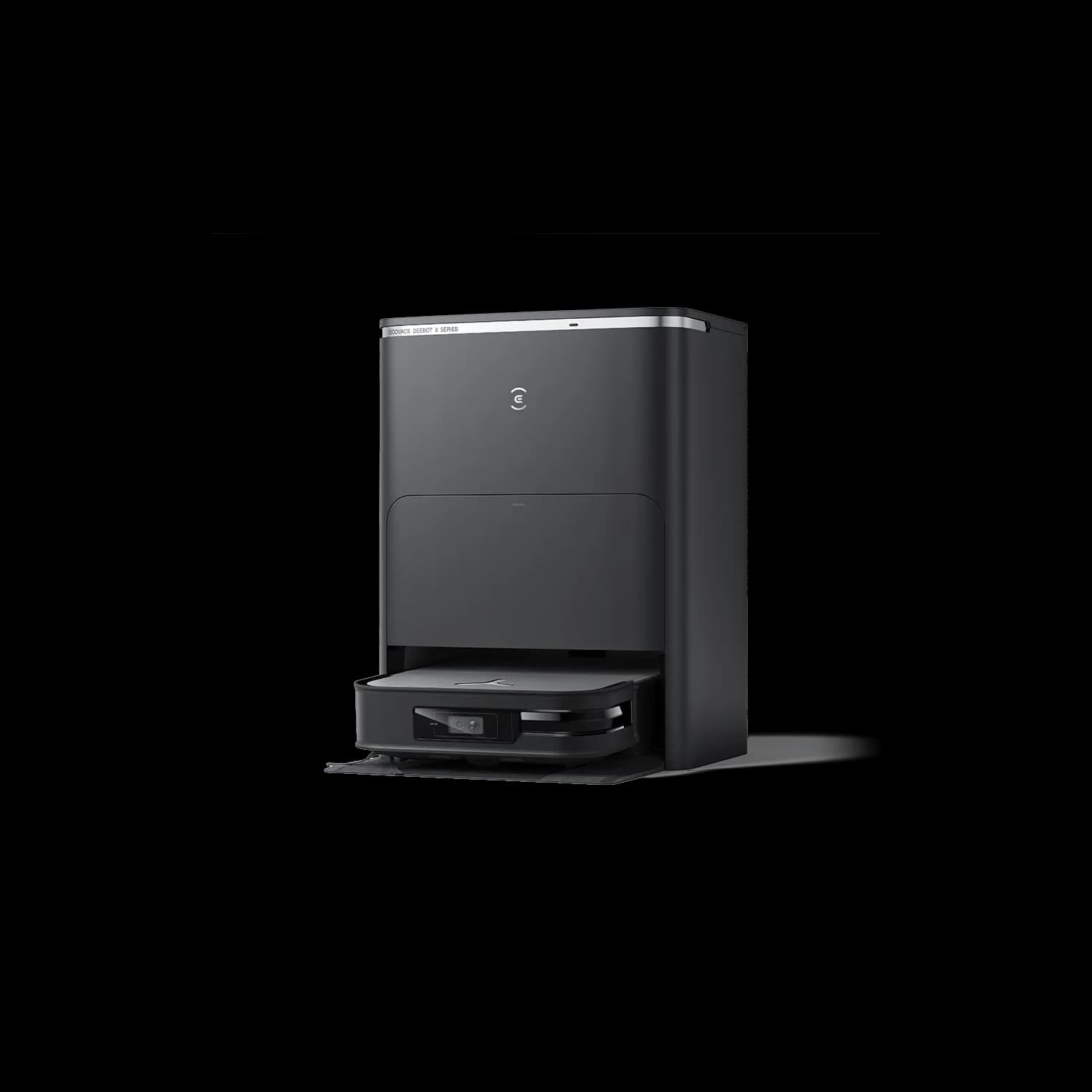 Open Box - ECOVACS DEEBOT X2 OMNI Black Square Robot Vacuum With Mop (LiDAR, Auto-Empty, Pet-friendly)