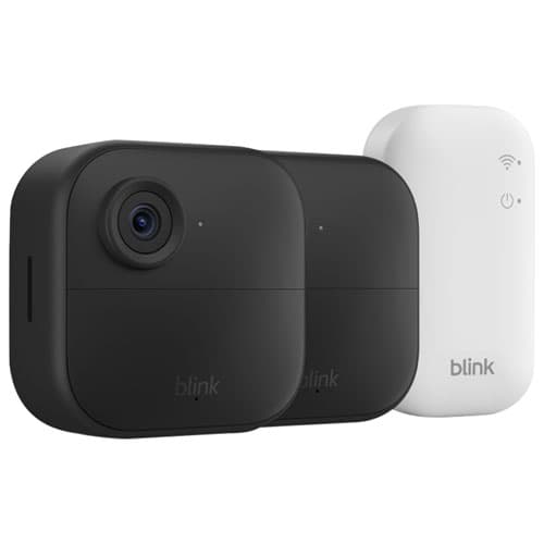 Blink Outdoor 4 Wire-Free 1080p Full HD Security Camera System - Two-Year Battery, IR Night Vision, Sync Module Core (2-Pack)
