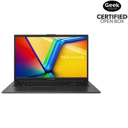 Open Box - ASUS Vivobook Go 15 15.6" Laptop - AMD Athlon Silver 10 - 8GB LPDDR5 - 128GB SSD - Windows 11 Home - Mixed Black