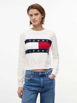 Tommy Jeans Intarsia Flag Logo Sweater
