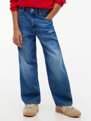 Kids' Hilfiger Logo Baggy Jean