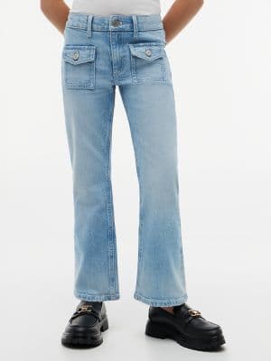 Kids' Patch Pocket Flared Jean