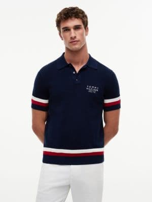 Signature Stripe Sweater Polo