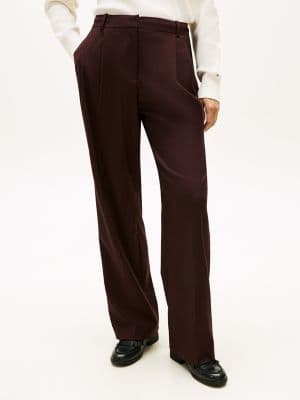 Flannel Relaxed Straight-Leg Pant