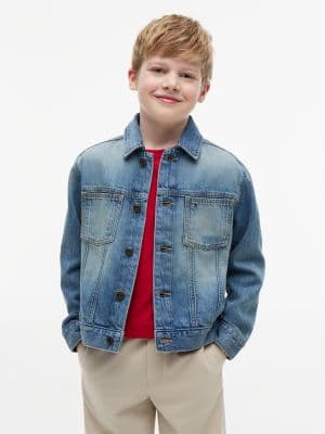 Kids' Hilfiger Flag Denim Jacket